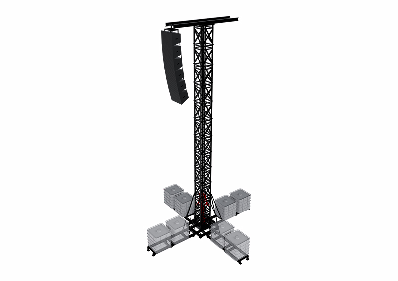 Steel Truss Speaker Tower