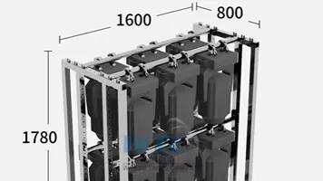 Adjustable Lighting Trolley - Fully Disassembled Model - 0617