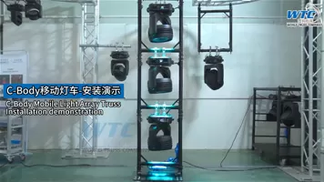 C-Body Mobile Light Array Truss Installation Demonstration