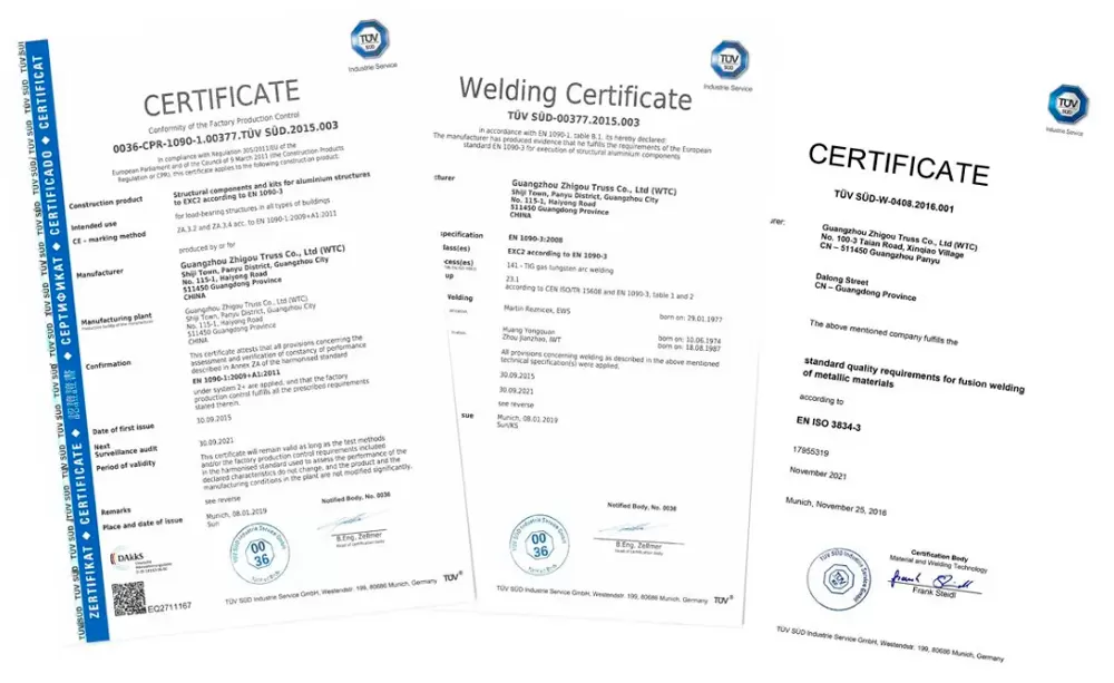 Do You Know That the High-Quality Truss Products Need to Apply for Certification from TÜV SÜD? Do You Know That the High-Quality Truss Products Need to Apply for Certification from TÜV SÜD?