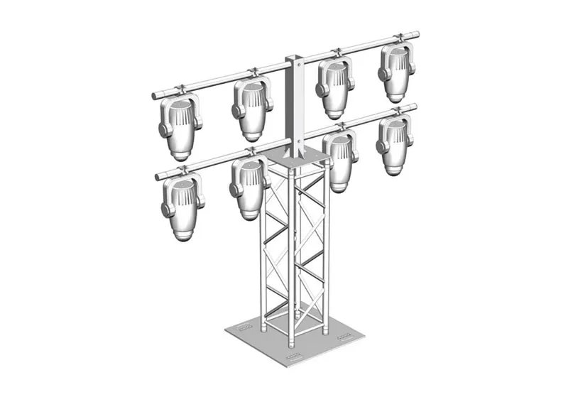 double layers t bar lights pole china