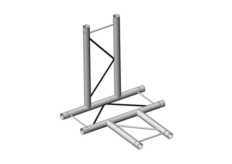 F22-T42-H 4-way Horizontal T-junction