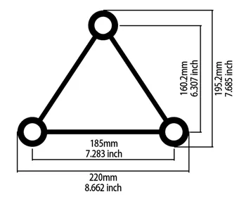 F23 TRIANGLE STRAIGHT SEGMENT