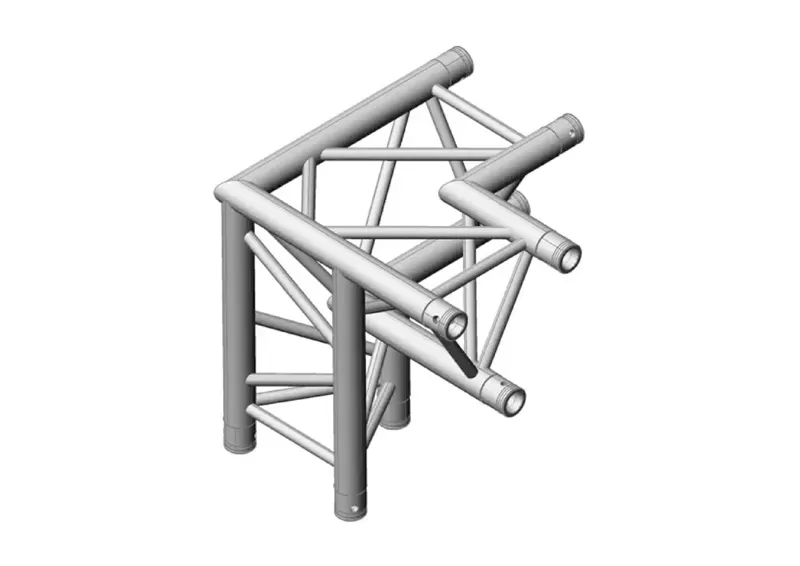 F33-C34 3-Way 90° Corner Apex down Left