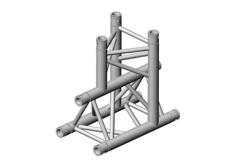 F33-T38 3-Way Vertical T-Junction Apex Down