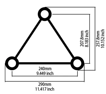 F33 TRIANGLE STRAIGHT SEGMENT