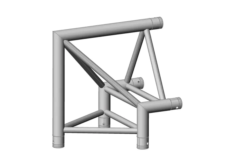 F43-C24 2-Way 90° Corner Apex Out
