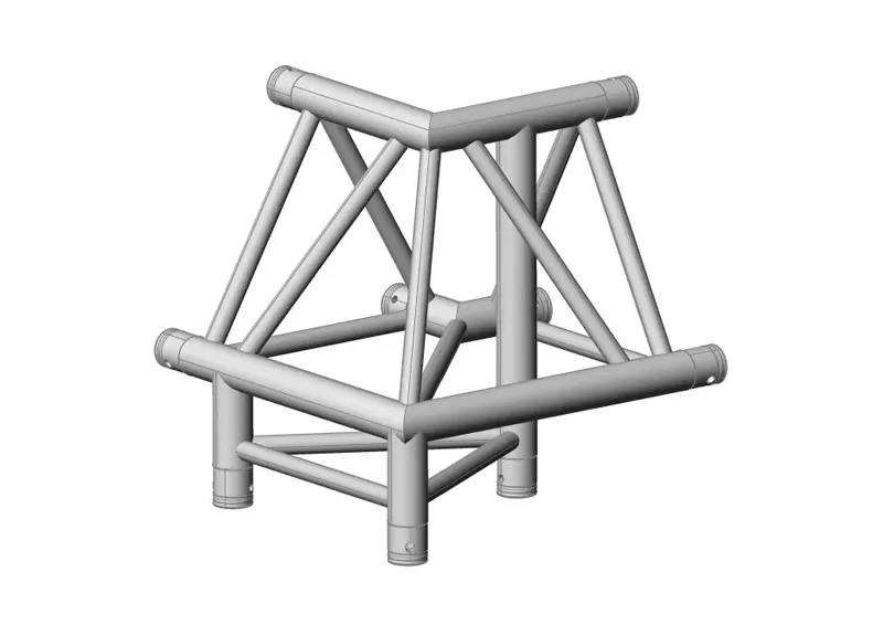 F43-C31 3-Way 90° Corner Apex up Right