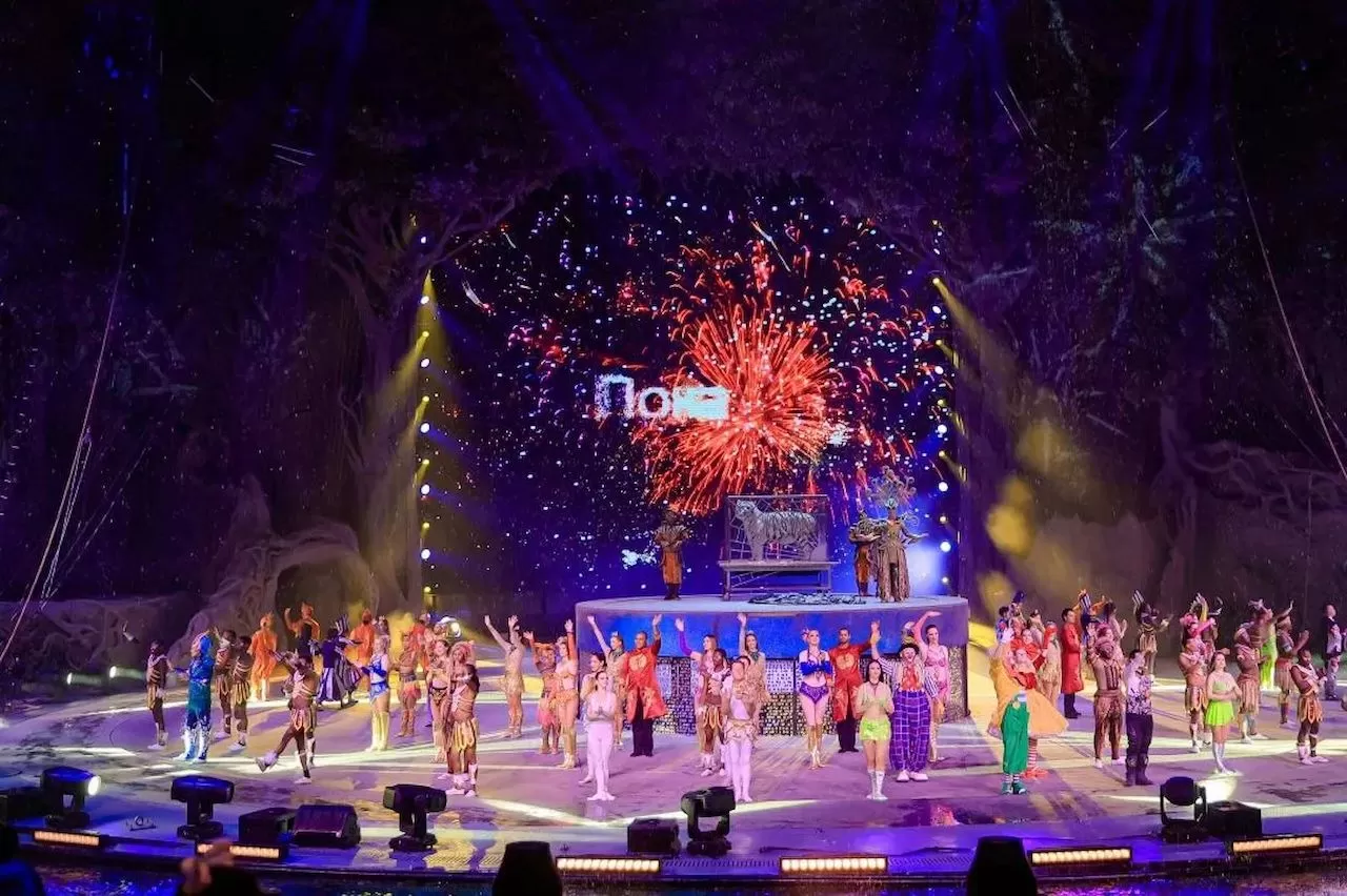 Golden Sea Fixtures Together with Chimelong International Circus Presented a Circus Feast Golden Sea Fixtures Together with Chimelong International Circus Presented a Circus Feast