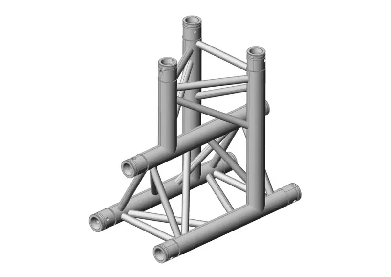 HT33-T38 3-Way Vertical T-Junction Apex Down