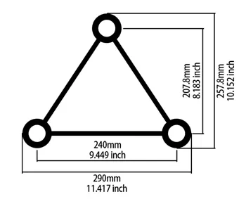 HT33 TRIANGLE STRAIGHT SEGMENT
