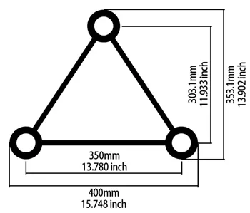 HT43 TRIANGLE STRAIGHT SEGMENT