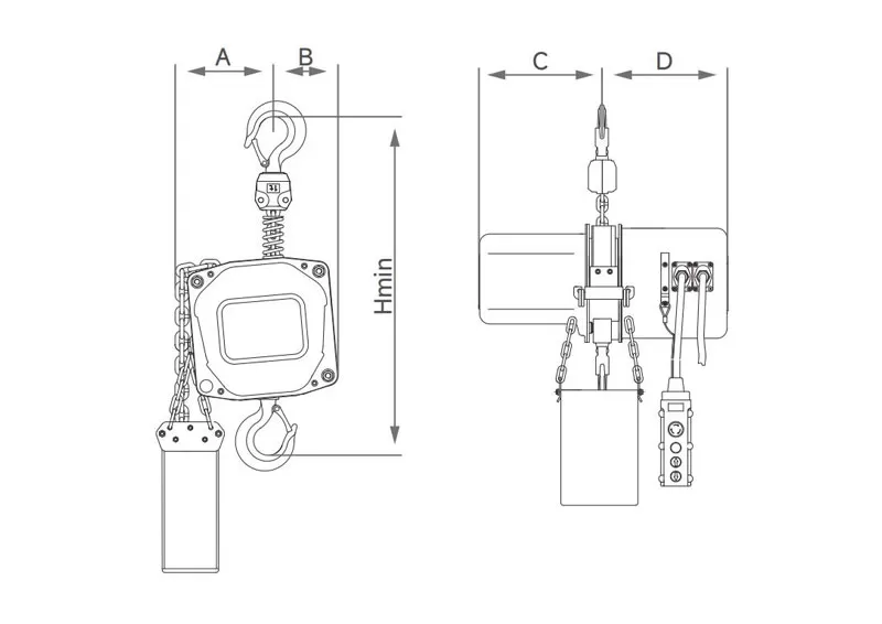 s6 model hhxg stage application chain electric hoist in china