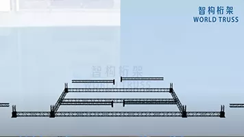 Stage truss construction animation
