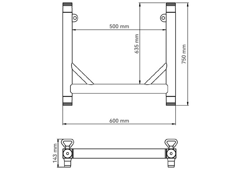 WTC C-Body Mobile Light Array Truss Aluminum Alloy