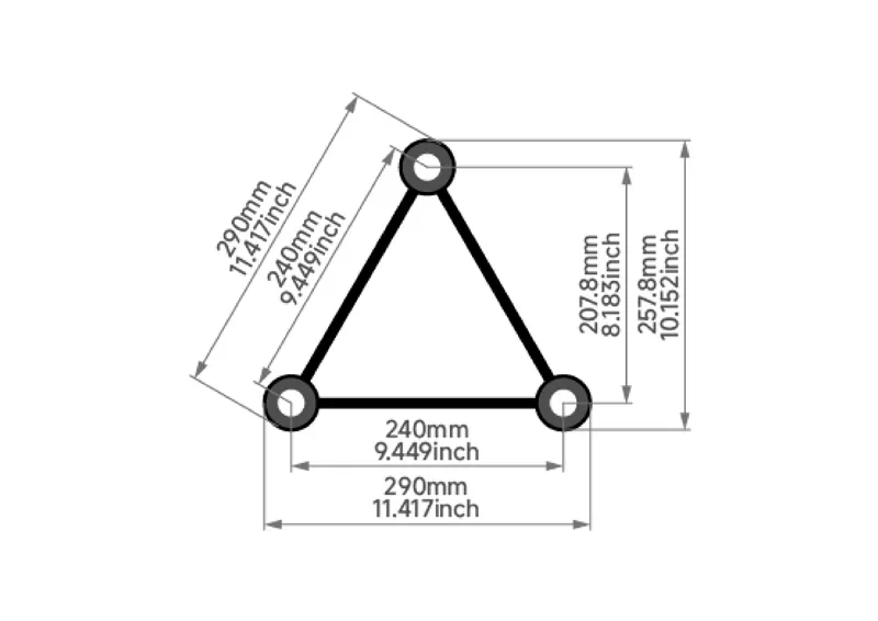 WTC Spigot Truss F33 Truss Aluminum Alloy Cross Sectional View