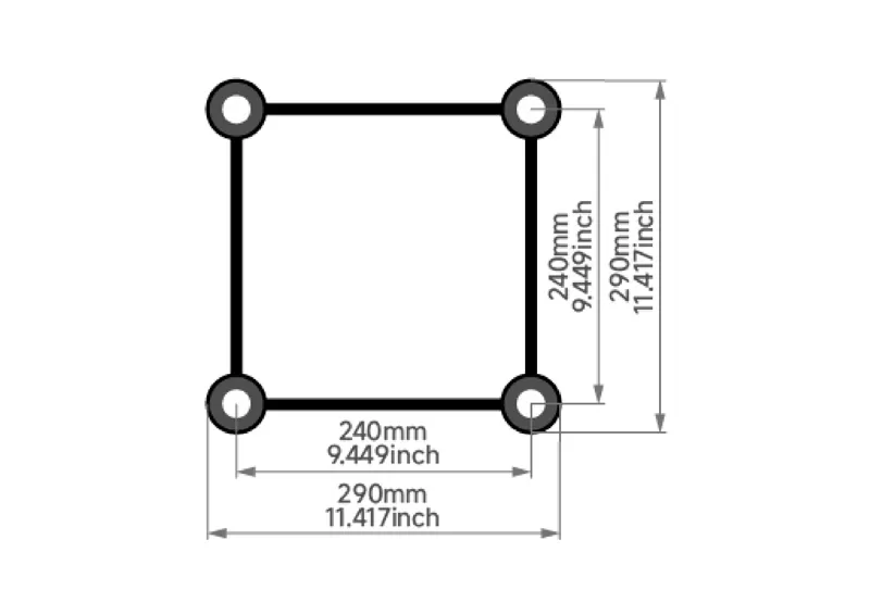 WTC Spigot Truss F34 Truss Aluminum Alloy Cross Sectional View